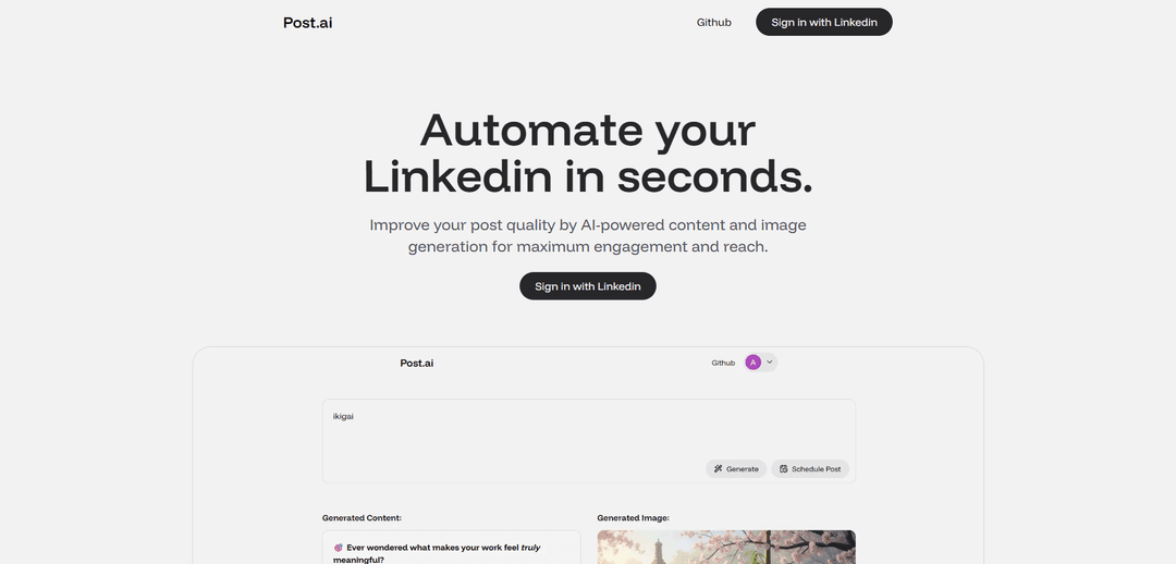 LinkedIn Post Automator project